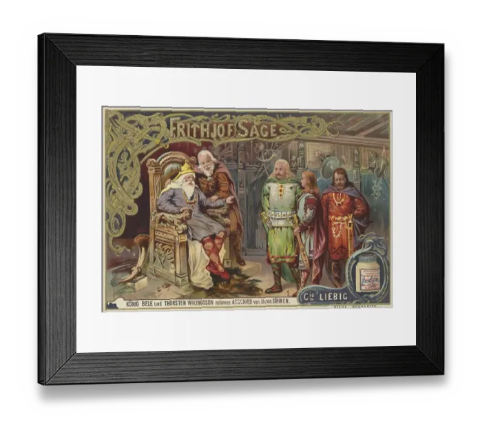Framed Print : Liebig picture series Frithjof Sage Framed Print : Liebig picture series Frithjof Sage