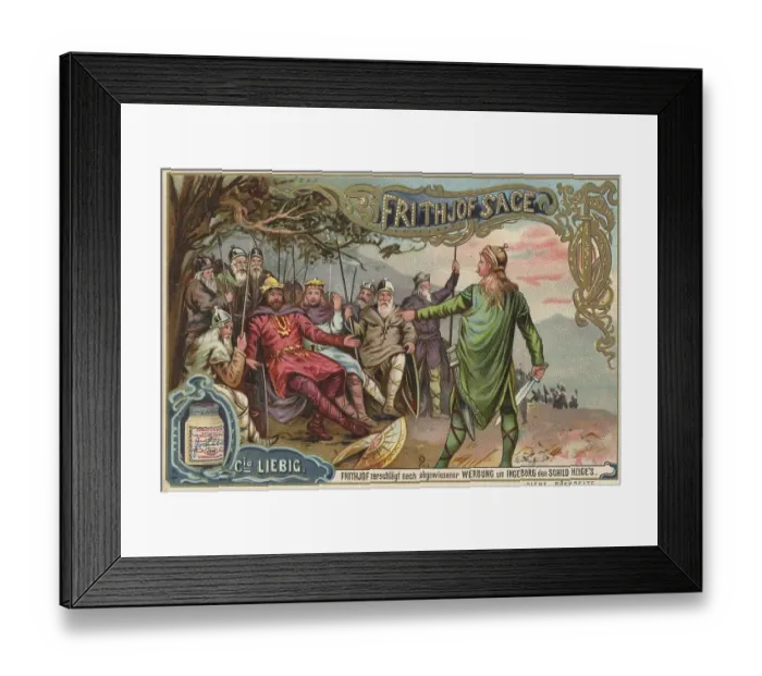 Framed Print : Liebig picture series Frithjof Sage Framed Print : Liebig picture series Frithjof Sage
