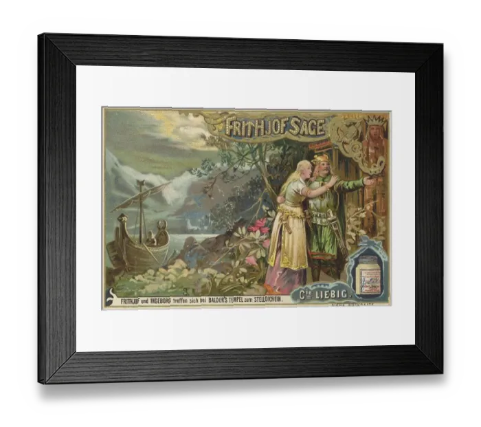 Framed Print : Liebig picture series Frithjof Sage