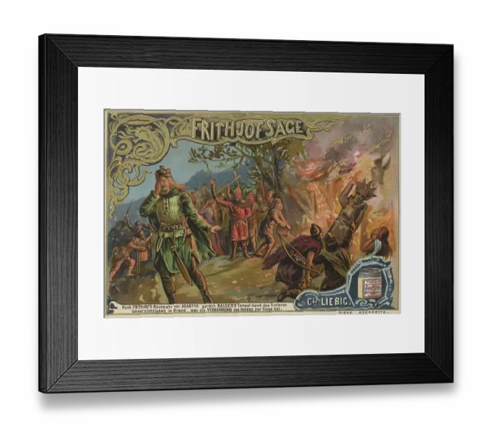 Framed Print : Liebig picture series Frithjof Sage