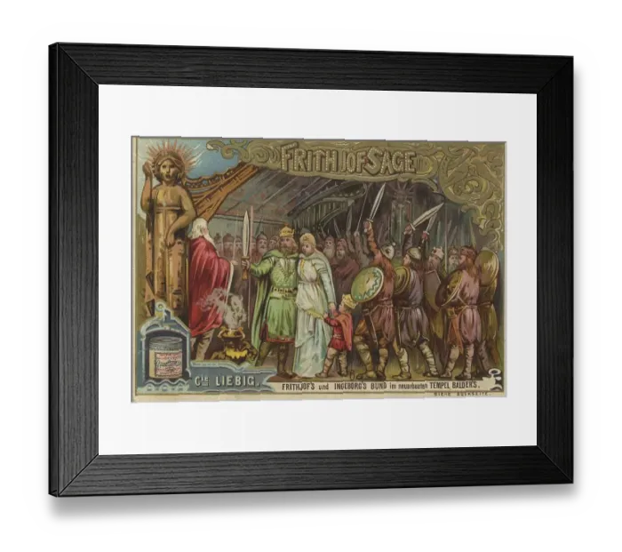 Framed Print : Liebig Picture Series Frithjof Sage Framed Print : Liebig Picture Series Frithjof Sage