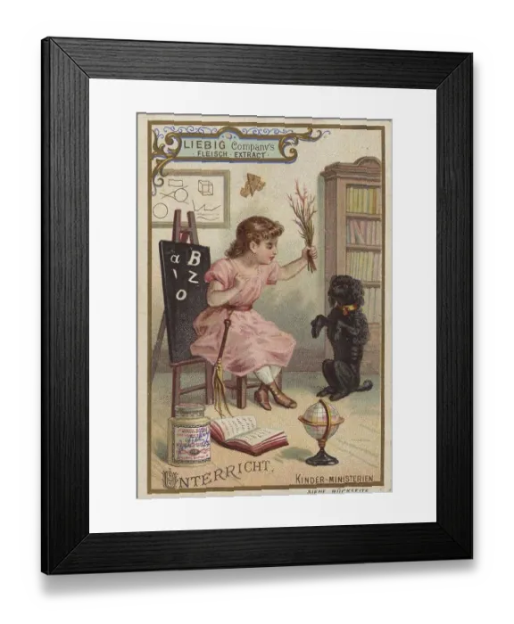 Framed Print : Liebig Picture Series The Children's Ministries