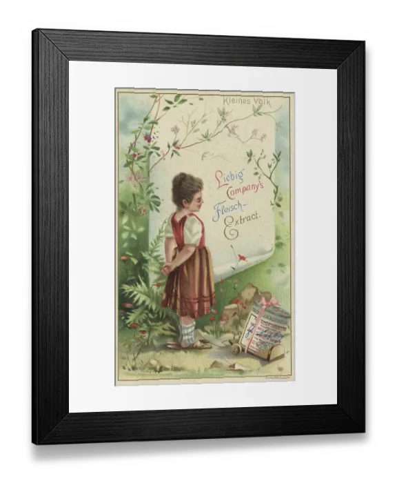 Framed Print : Liebig picture series Little People Framed Print : Liebig picture series Little People