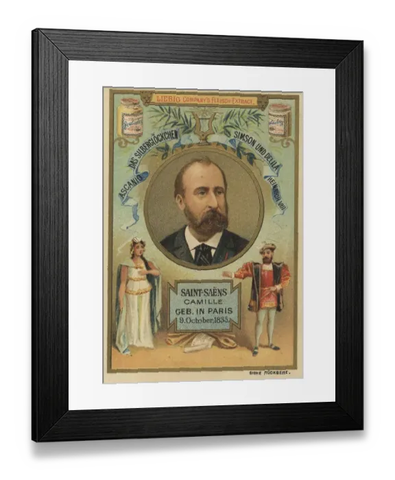 Framed Print : Liebig picture series Composers Framed Print : Liebig picture series Composers
