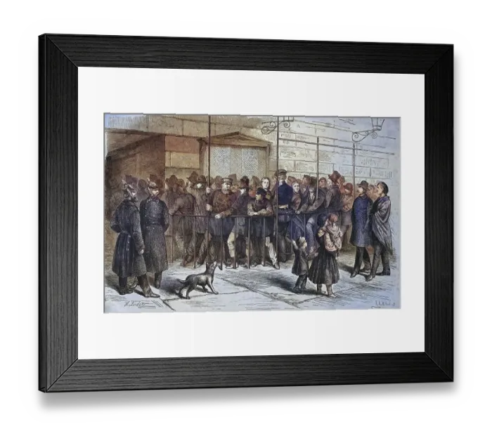 Framed Print : Queue in front of the box office of the Berlin Opera House Framed Print : Queue in front of the box office of the Berlin Opera House