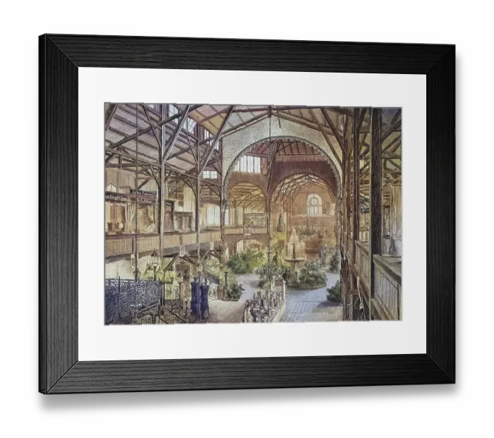 Framed Print : Main hall of the industrial exhibition building in Chemnitz Framed Print : Main hall of the industrial exhibition building in Chemnitz