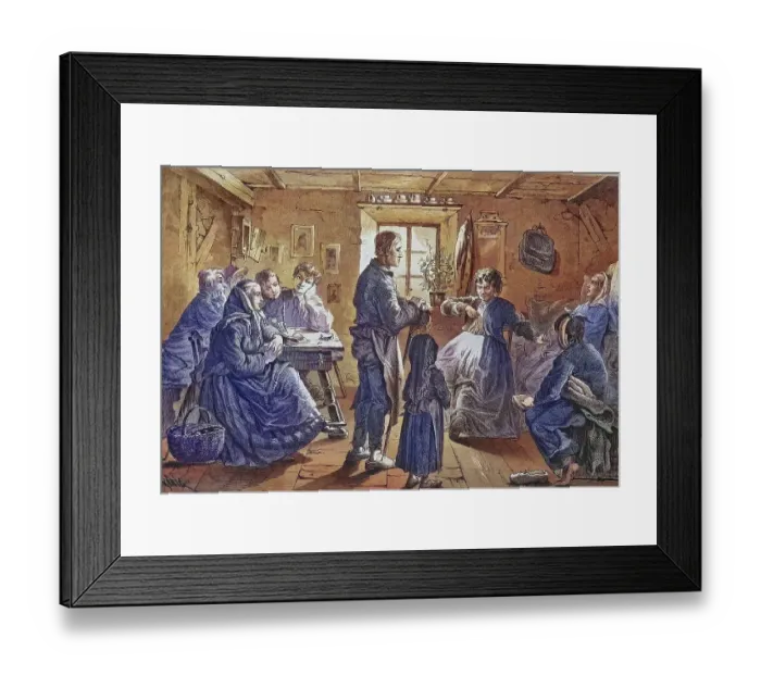 Framed Print : At the village sibyl, wise woman gifted with prophecy Framed Print : At the village sibyl, wise woman gifted with prophecy