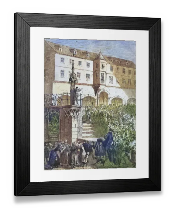 Framed Print : Stage, Schwaebisch Hall, Baden-Wuerttemberg Framed Print : Stage, Schwaebisch Hall, Baden-Wuerttemberg