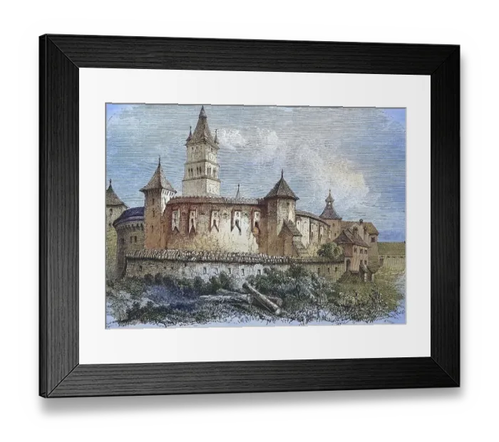 Framed Print : The Honigberg Fort, today the fortified church of Harman Framed Print : The Honigberg Fort, today the fortified church of Harman