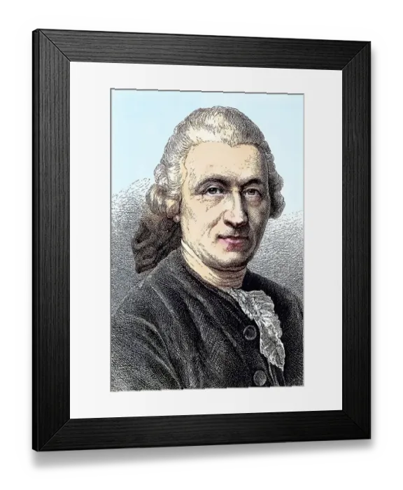 Framed Print : Hans Conrad Dietrich Ekhof, also Konrad Eckhof