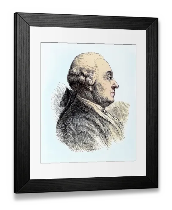 Framed Print : Johann Caspar Goethe, 1710-1782