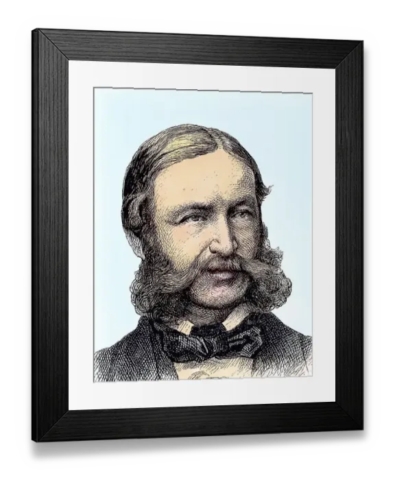 Framed Print : Heinrich Barth, 1821-1865, German African explorer and archaeologist Framed Print : Heinrich Barth, 1821-1865, German African explorer and archaeologist