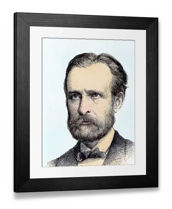 Framed Print : Ferdinand von Richthofen, 1833-1905