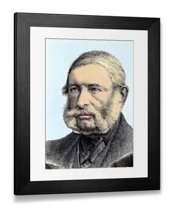 Framed Print : Johann Jacob Baeyer, 1794-1885 Framed Print : Johann Jacob Baeyer, 1794-1885