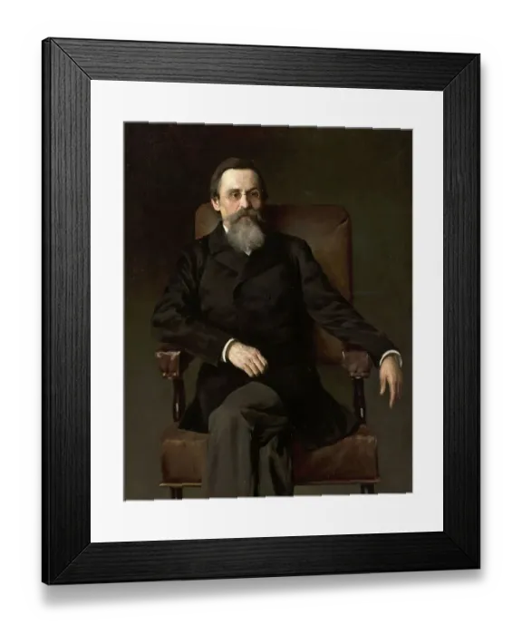 Framed Print : Portrait of Tadeusz Korzon (b. 9 November 1839) (d)