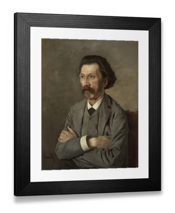 Framed Print : Portrait of Daniel Filleborn (born 7 November 1841) (died 3 June 1904)