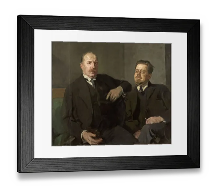Framed Print : Portrait of Weysenhoff and Wladyslaw Stanislaw Reymont
