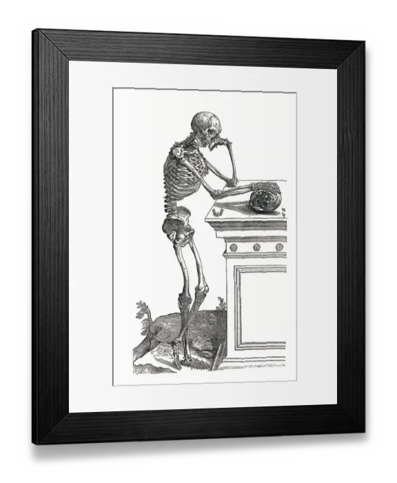 Framed Print : Side view, Historic, Digitally restored reproduction from a 19th century original