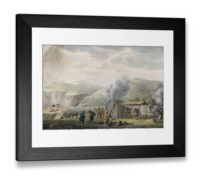 Framed Print : Processing of copper, copper mine
