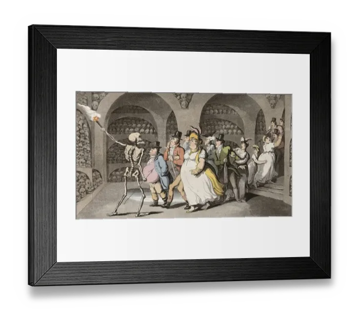 Framed Print : The Dance of Death, The Vision of the Skulls Framed Print : The Dance of Death, The Vision of the Skulls