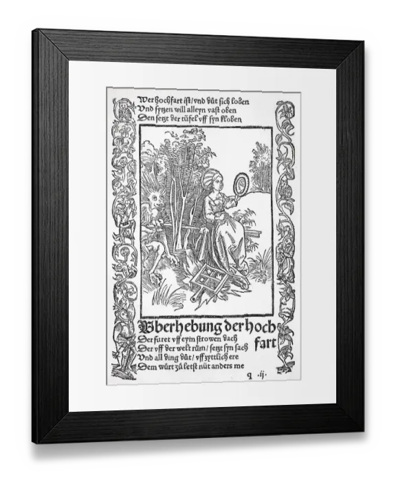 Framed Print : The Ship of Fools by Sebastian Brant