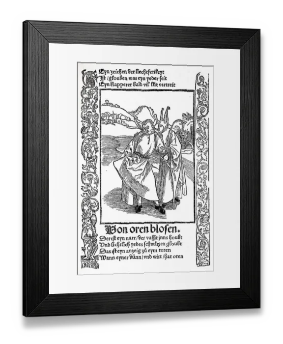 Framed Print : The Ship of Fools by Sebastian Brant