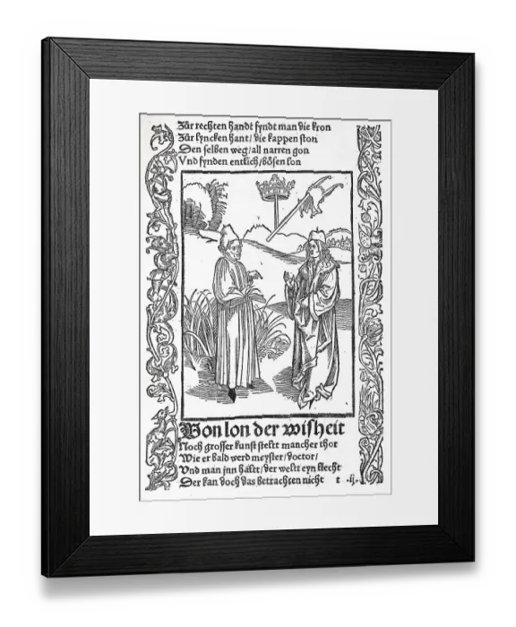 Framed Print : The Ship of Fools by Sebastian Brant