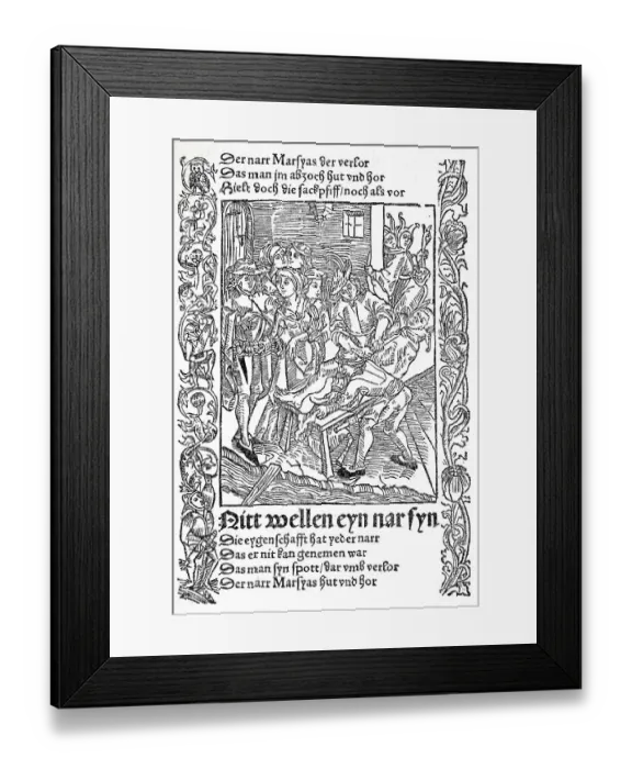 Framed Print : The Ship of Fools by Sebastian Brant