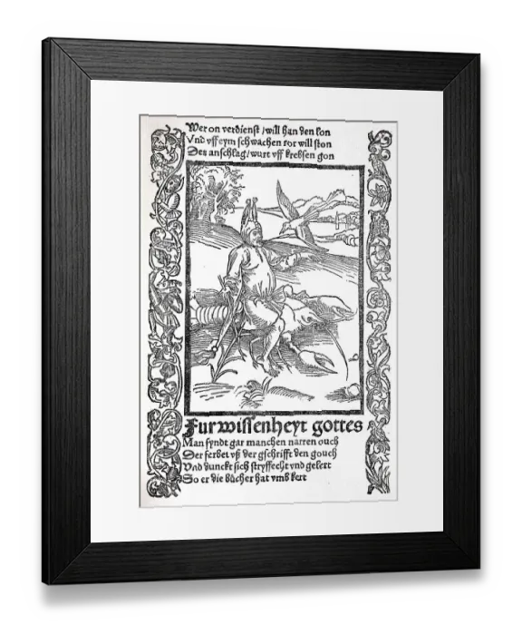 Framed Print : The Ship of Fools by Sebastian Brant Framed Print : The Ship of Fools by Sebastian Brant