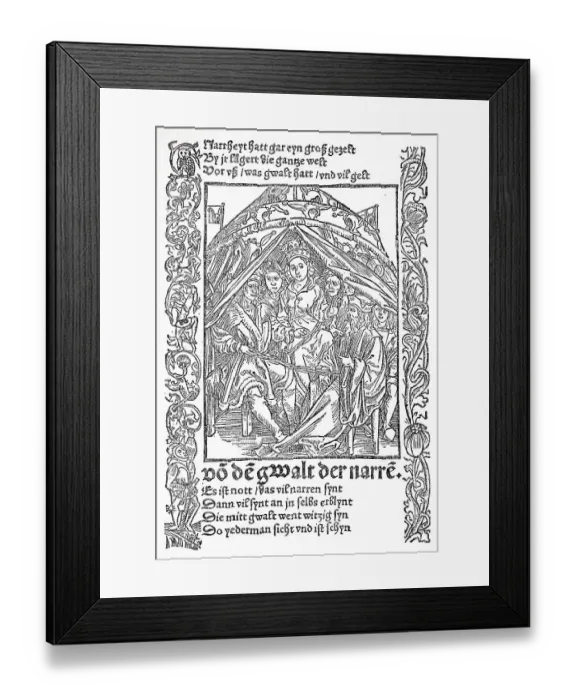 Framed Print : The Ship of Fools by Sebastian Brant