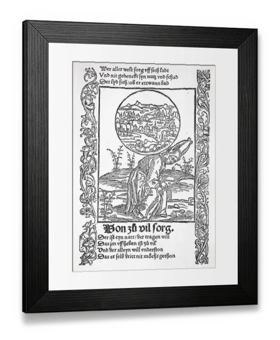 Framed Print : The Ship of Fools by Sebastian Brant