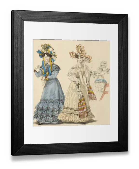 Framed Print : The World of Fashion and Continental Feuilletons