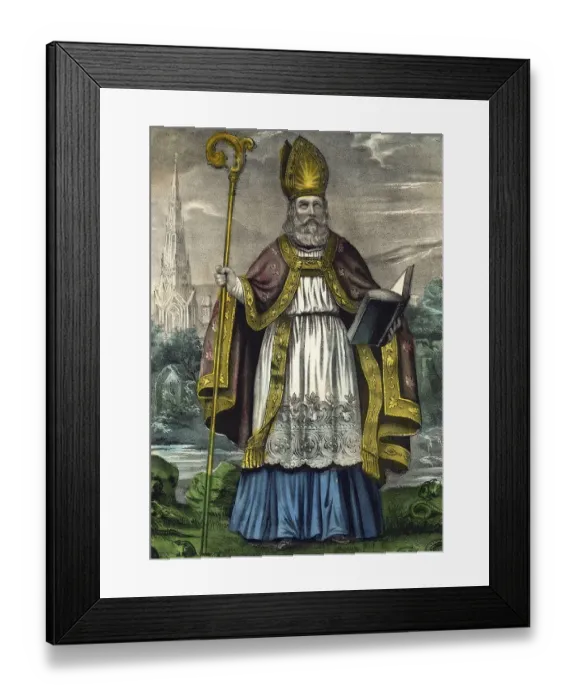 Framed Print : St. Patrick of Ireland, Magonus Sucatus Patricius Framed Print : St. Patrick of Ireland, Magonus Sucatus Patricius