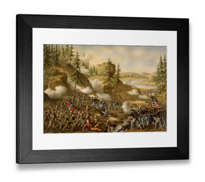 Framed Print : The Battle of Chattanooga was an American Civil War battle fought between Union forces under Ulysses S