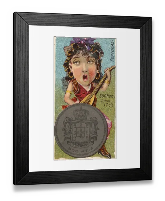 Framed Print : Coins from different countries with symbolic persons Framed Print : Coins from different countries with symbolic persons