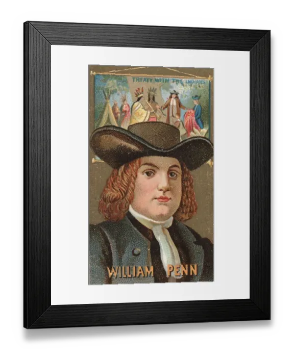 Framed Print : Famous Persons in American History