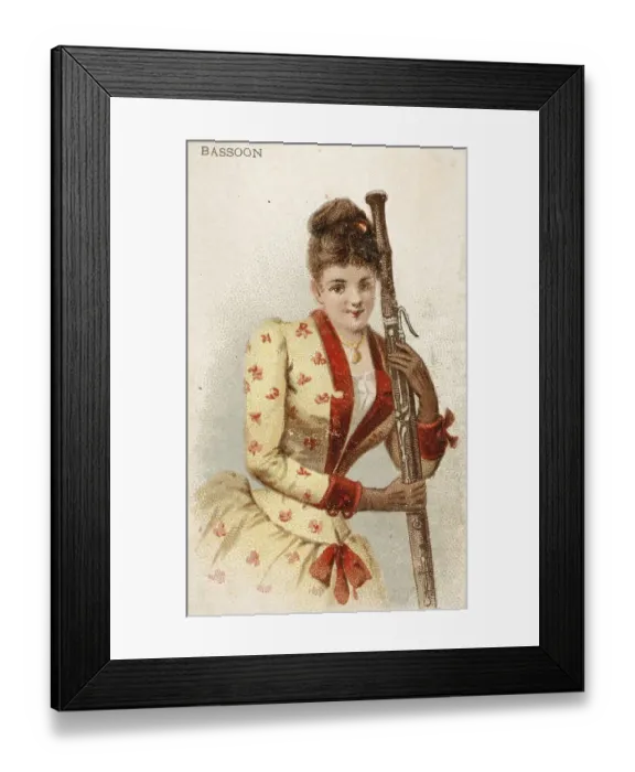 Framed Print : Musical instruments, Woman playing a musical instrument