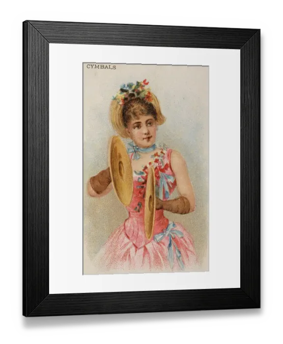 Framed Print : Musical instruments, Woman playing a musical instrument Framed Print : Musical instruments, Woman playing a musical instrument
