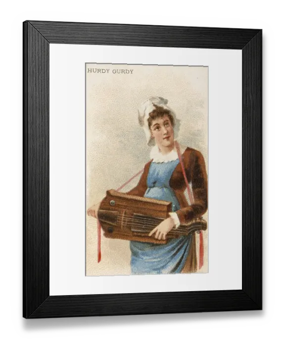Framed Print : Musical instruments, woman playing a musical instrument Framed Print : Musical instruments, woman playing a musical instrument