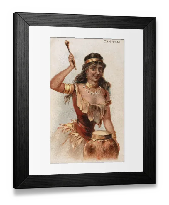 Framed Print : Musical instruments, Woman playing a musical instrument Framed Print : Musical instruments, Woman playing a musical instrument