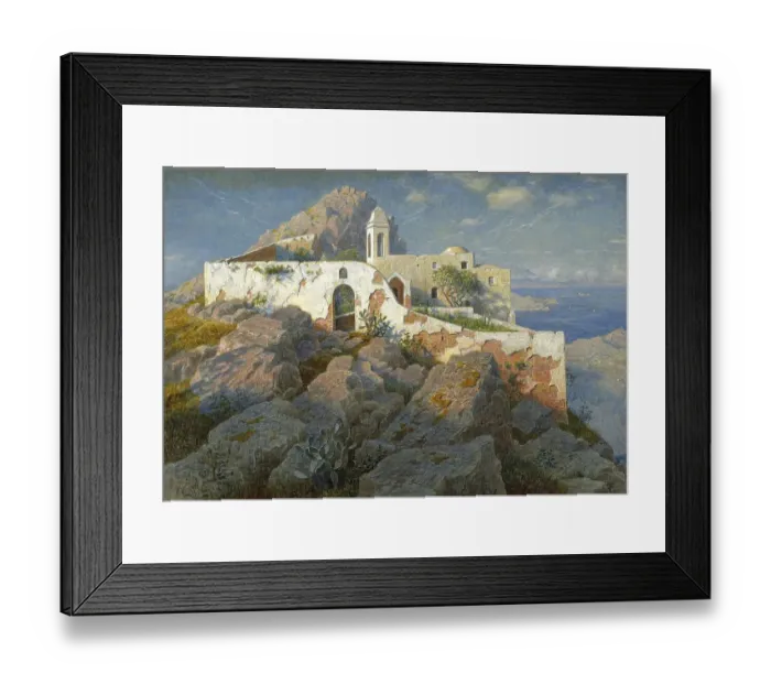 Framed Print : Santa Maria a Cetrella in Anacapri on the island of Capri Framed Print : Santa Maria a Cetrella in Anacapri on the island of Capri