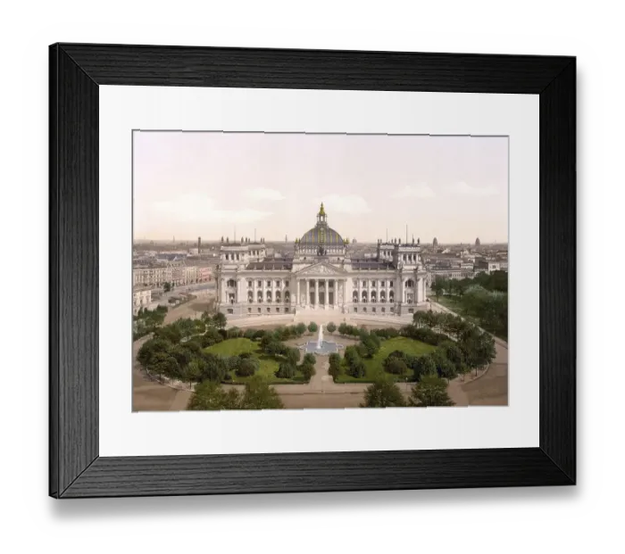 Framed Print : The Reichstag building in Berlin