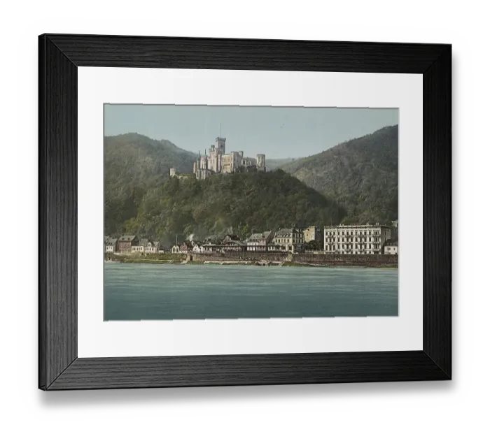 Framed Print : Stolzenfels Castle is a castle in the Middle Rhine Valley in Koblenz
