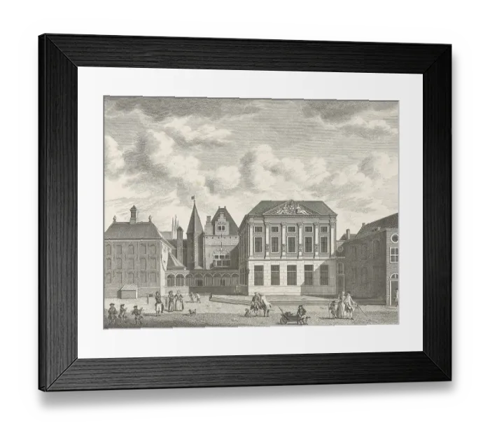 Framed Print : View of Gravensteen Castle in Leiden