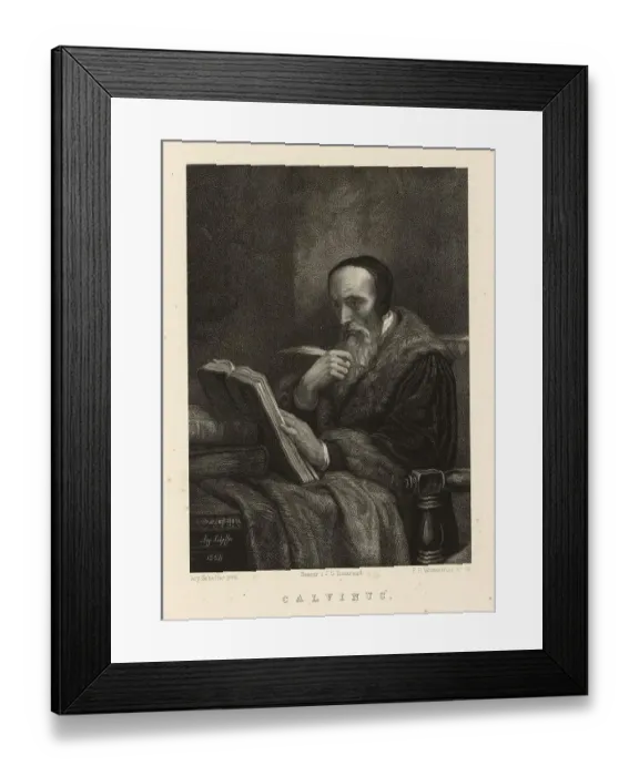 Framed Print : John Calvin (10 July 1509 - 27 May 1564)