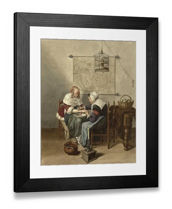 Framed Print : Drawing blood, bloodletting or phlebotomy is a healing procedure that has been known since antiquity