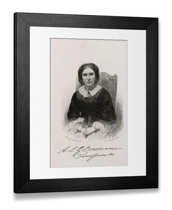Framed Print : Anna Louisa Geertruida Bosboom-Toussaint (16 September 1812) (13 April 1886) was a Dutch writer