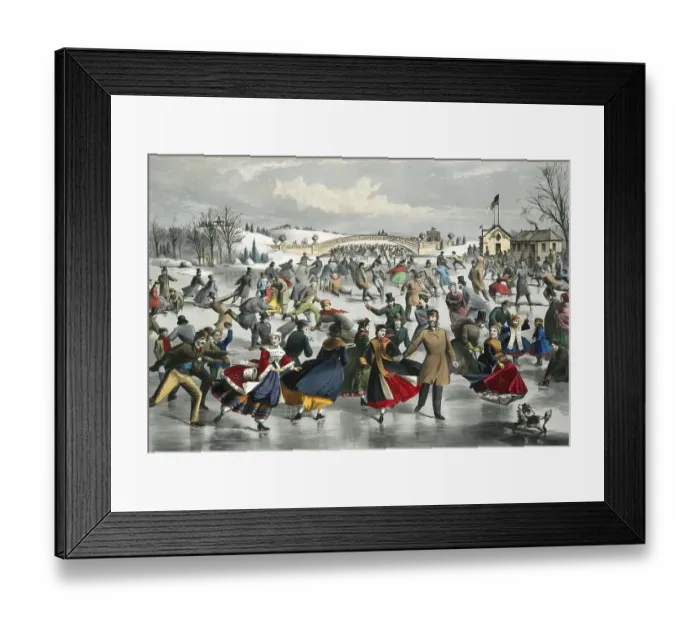 Framed Print : New York Central Park in Winter Framed Print : New York Central Park in Winter