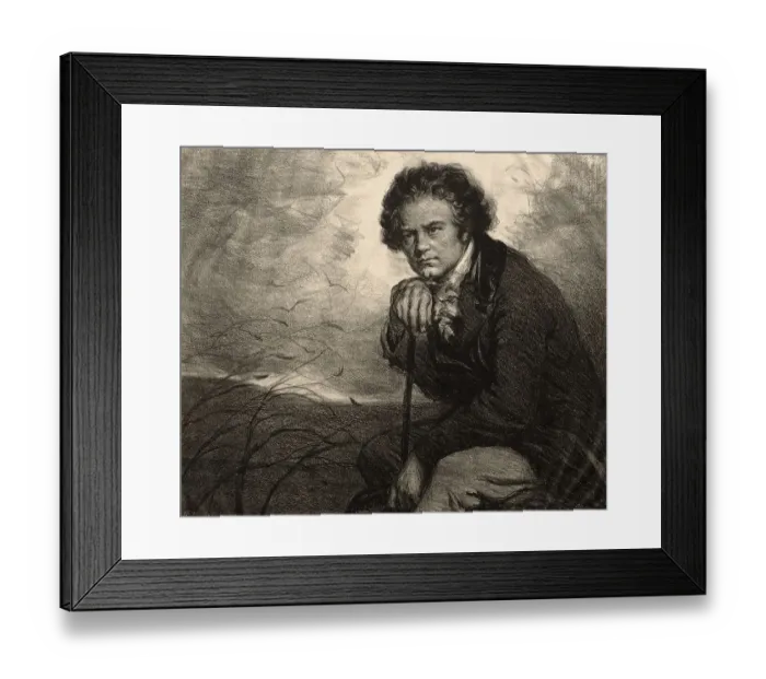 Framed Print : Ludwig van Beethoven, 17 December 1770 - 26 March 1827