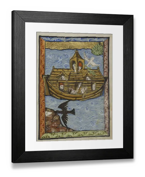 Framed Print : Noah's Ark, Illustrated Vita Christi
